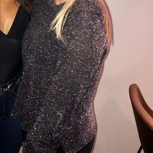 H&M Metallic Sweater Shirt
